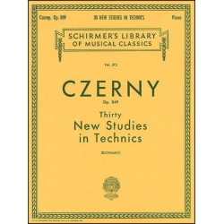 Call Store to Check Availability - Czerny: 30 New Studies in Technique, Opus 849